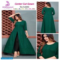 Poonam Centre Cut Gown Wholesale Ethnic Tops