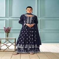 VAMIKA LAKHNAWI VOL 1 COLOUR GOLD READYMADE 3PC SET