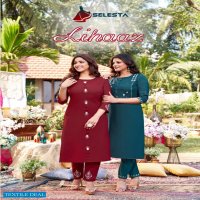 Selesta Lihaaz Wholesale Causal Kurti With Pant Catalogs