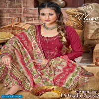 Harshit Patiyala Babes Wholesale Pure Cotton Self Work Dress Material