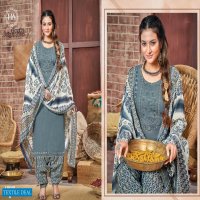 Harshit Patiyala Babes Wholesale Pure Cotton Self Work Dress Material
