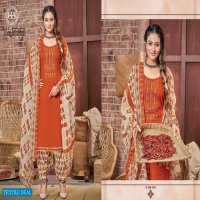 Harshit Patiyala Babes Wholesale Pure Cotton Self Work Dress Material