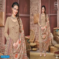 Harshit Patiyala Babes Wholesale Pure Cotton Self Work Dress Material