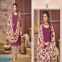 Harshit Patiyala Babes Wholesale Pure Cotton Self Work Dress Material