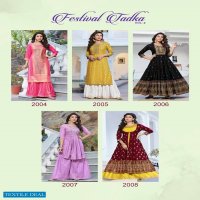 DIYA TRENDS FASHION TADKA VOL 2 FANCY KURTI WITH SHARARA GOWN COLLECTION