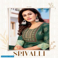 Akhand Jyot Srivalli Wholesale Anarkali Long Kurtis Catalogs