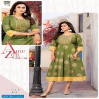 Akhand Jyot Srivalli Wholesale Anarkali Long Kurtis Catalogs