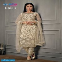 Vipul Glitz Vol-3 Wholesale Festive Designer Salwar Suits