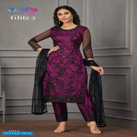 Vipul Glitz Vol-3 Wholesale Festive Designer Salwar Suits