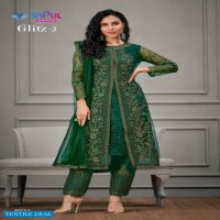 Vipul Glitz Vol-3 Wholesale Festive Designer Salwar Suits