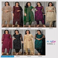 Vipul Glitz Vol-3 Wholesale Festive Designer Salwar Suits