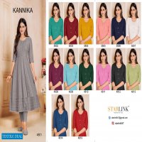 Starlink Kannika Wholesale Designer Anarkali Long Kurti Catalogs