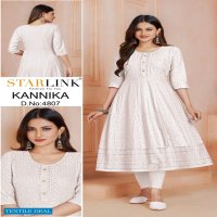 Starlink Kannika Wholesale Designer Anarkali Long Kurti Catalogs