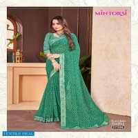 Mintorsi Kanchan Bandhej Wholesale Soft Georgette Indian Sarees