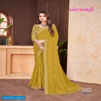 Mintorsi Kanchan Bandhej Wholesale Soft Georgette Indian Sarees
