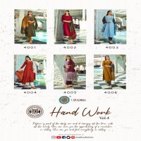 Aradhna Hand Work Vol-4 Wholesale Kurti With Pant And Dupatta