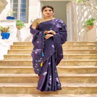 YNF HANSIN SATIN WHOLESALE JAPAN SATIN INDIAN SAREES