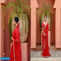 Manjula Karigiri Wholesale Organza Fabrics Sarees