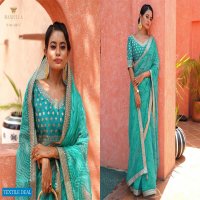 Manjula Karigiri Wholesale Organza Fabrics Sarees