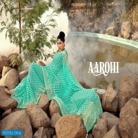 5D Aarohi Wholesale Gerogette Printed Indian Sarees