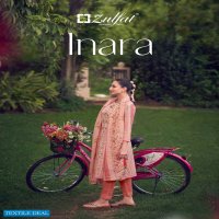 Zulfat Inara Wholesale Pure Cotton Hand Work Dress Material