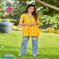 Blue Hill Titanic Wholesale Short Flare Kurtis Catalogs