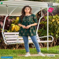 Blue Hill Titanic Wholesale Short Flare Kurtis Catalogs