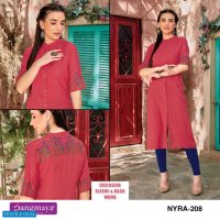 Rangmaya Nyra Vol-2 Wholesale 14 Kg Reyon Long Kurtis
