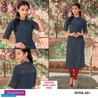 Rangmaya Nyra Vol-2 Wholesale 14 Kg Reyon Long Kurtis