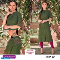 Rangmaya Nyra Vol-2 Wholesale 14 Kg Reyon Long Kurtis