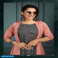 Mohey Wholesale Anarkali Kurti With Attached Jacket Catalogs