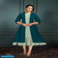 Mohey Wholesale Anarkali Kurti With Attached Jacket Catalogs