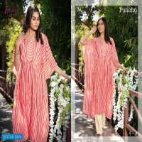 PONCHO VOL 2 BY PSYNA MUSLIN PRINTED STYLISH KAFTAN WITH SANTOON PANT COLLECTION