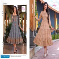 Hinaya Rashi Vol-1 Wholesale Anarkali Kurti Catalogs
