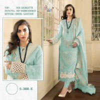 SHREE FABS S 388 COLORS GEORGETTE PAKISTANI DRESSES WHOLESALER