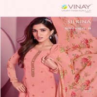VINAY ROYAL CREPE VOL 38 SILKINA 38 60541-60548 SERIES NEW DESIGN CRAPE DRESSES