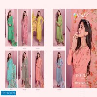VINAY ROYAL CREPE VOL 38 SILKINA 38 60541-60548 SERIES NEW DESIGN CRAPE DRESSES