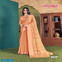 Mintorsi Royal Brasso Wholesale Brasso Satin Patta Sarees