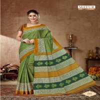 MAYUR CHANDANI VOL 2 PURE COTTON PRINTS SAREES LOWEST PRICE SUPPLIER