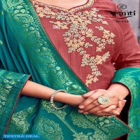 Vedanti Geet Wholesale Pure Pattern Muslin With Work Dress Material