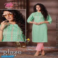 WE Glaze Wholesale Reyon Kurti With Pant Catalogs