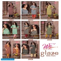 WE Glaze Wholesale Reyon Kurti With Pant Catalogs