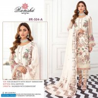 RAMSHA R-503 R-506 SERIES PAKSITANI DRESS EMBROIDERY DESIGN