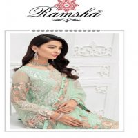 RAMSHA R-503 R-506 SERIES PAKSITANI DRESS EMBROIDERY DESIGN
