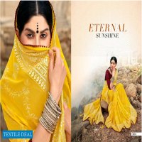 SAAVI BY 5D DESIGNER GEORGETTE FOIL PRINTED DAILY WEAR SAREE