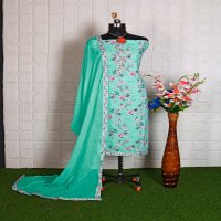 Bipson Simran 1009 And 1010 Wholesale Pure Cotton Schiffli Work Dress Material