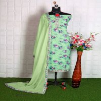 Bipson Simran 1009 And 1010 Wholesale Pure Cotton Schiffli Work Dress Material