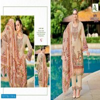 Alok Qurbat Vol-4 Wholesale Zam Cotton With Fancy Work And Daman Work Dress Material