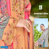 Alok Qurbat Vol-4 Wholesale Zam Cotton With Fancy Work And Daman Work Dress Material