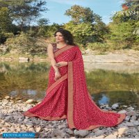 Subhash Jalpari Wholesale Pure Chinon Satin Designer Blouse Sarees